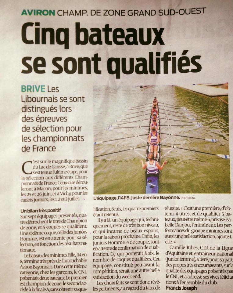 You are currently viewing -Sud Ouest-15 juin 2016-Championnat de Zone Grand Sud-Ouest-