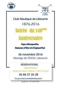 Anniversaire du Club Nautique de Libourne