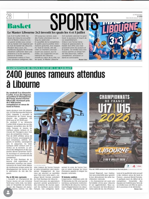 Lire la suite à propos de l’article Les championnats de France à Libourne